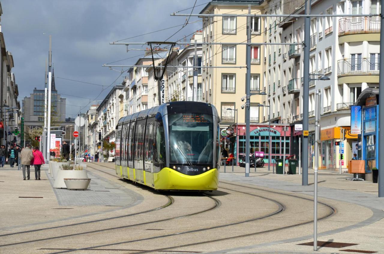 Gwer - Studio Neuf Hypercentre Terrasse Privee Brest Exterior foto